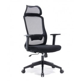 CU-950 BE01 Silla Ejecutiva H7 Mesh y Tela Negra